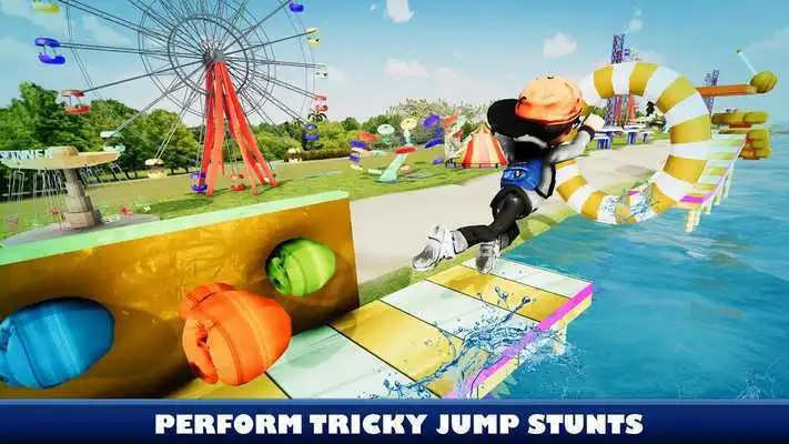 Play Tricky Adventure Stuntman Water Run : Water Stunts