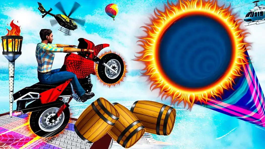 Play Tricky Bike Game Bike Stunt 3D  and enjoy Tricky Bike Game Bike Stunt 3D with UptoPlay