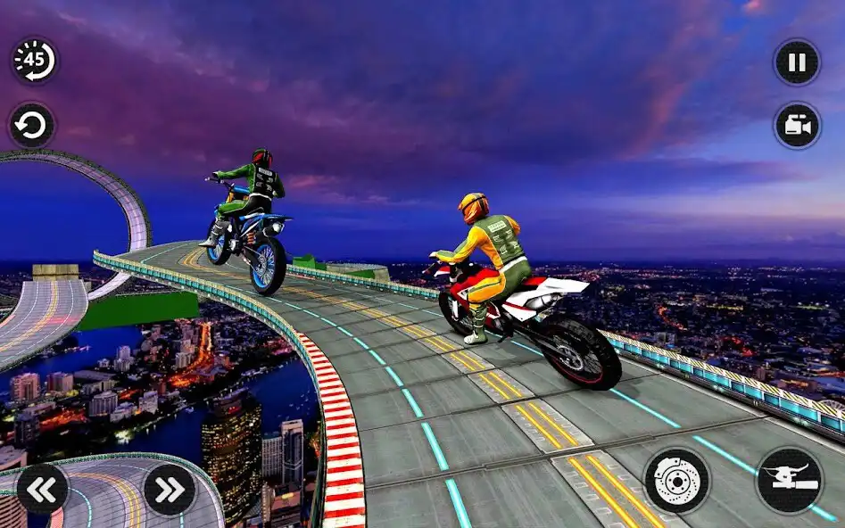 Play Tricky Bike Master Impossible Stunts Legend 2019 as an online game Tricky Bike Master Impossible Stunts Legend 2019 with UptoPlay