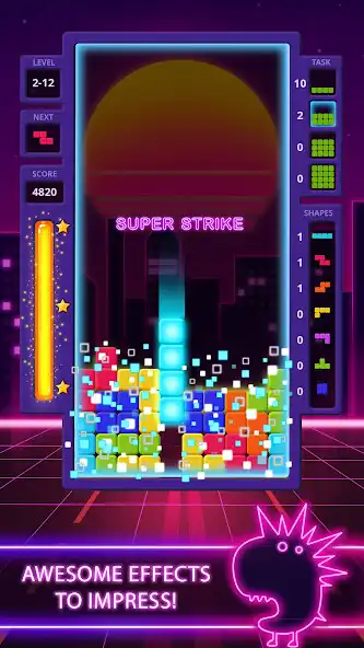 Play Tricky Blocks - Neon puzzle as an online game Tricky Blocks - Neon puzzle with UptoPlay