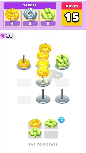 Play Tricky Donuts as an online game Tricky Donuts with UptoPlay