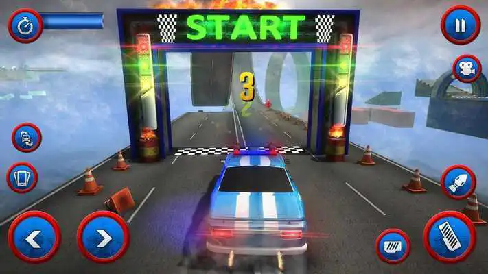 Play Tricky Police Car Stunts: Car Racing Stunt Game