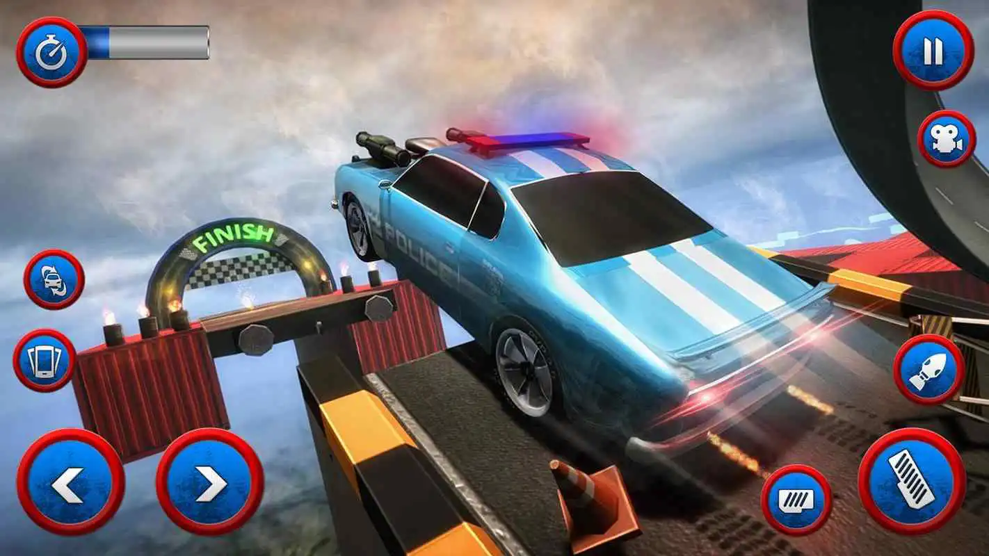 Play Tricky Police Car Stunts: Car Racing Stunt Game