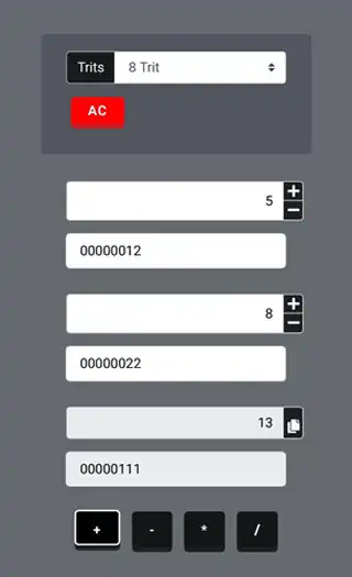 Play Trinary Calculator  and enjoy Trinary Calculator with UptoPlay