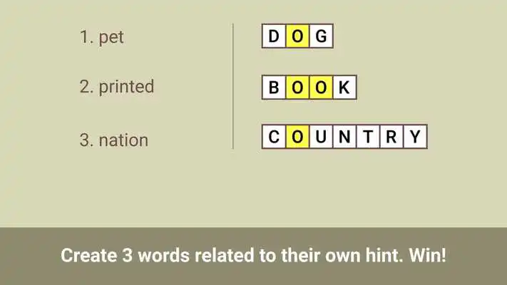 Play Trio Crossword as an online game Trio Crossword with UptoPlay