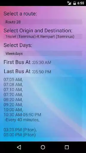 Play Triolet Bus Schedule