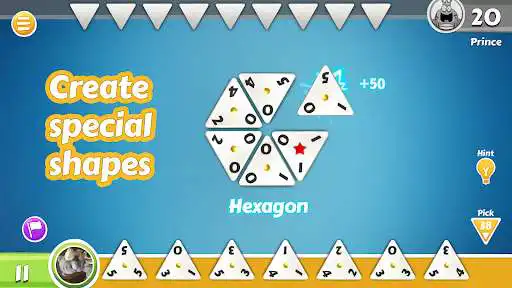 Play Triominos, Triangular Dominoes as an online game Triominos, Triangular Dominoes with UptoPlay