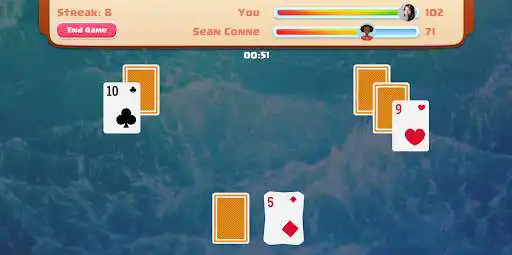 Play TriPeaks Solitaire Multiplayer as an online game TriPeaks Solitaire Multiplayer with UptoPlay
