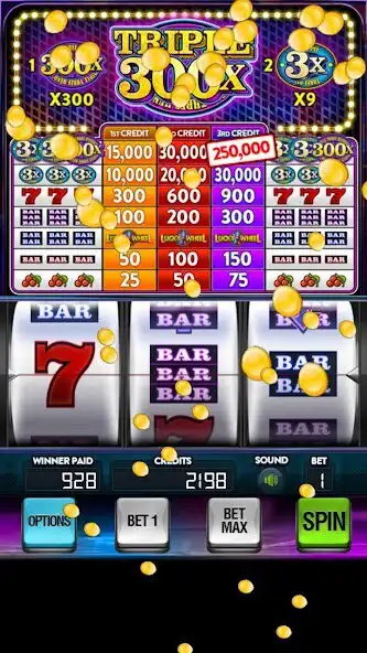 Play Triple 300x Vegas Slots as an online game Triple 300x Vegas Slots with UptoPlay