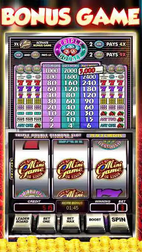 Play Triple Double Diamond Slots as an online game Triple Double Diamond Slots with UptoPlay