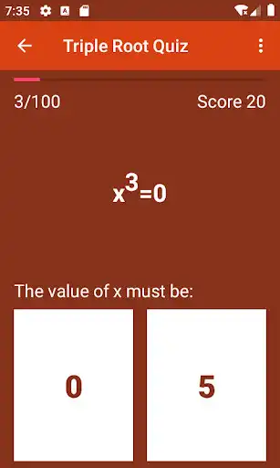 Play Triple Root Quiz as an online game Triple Root Quiz with UptoPlay