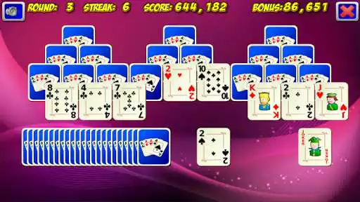 Play Triple Tower Solitaire as an online game Triple Tower Solitaire with UptoPlay