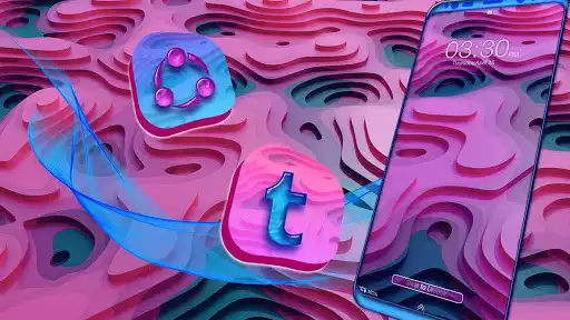 Play Trippy Art Launcher Theme as an online game Trippy Art Launcher Theme with UptoPlay