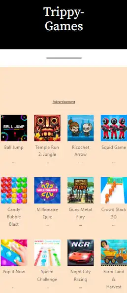 Play TrippyGames Hub as an online game TrippyGames Hub with UptoPlay