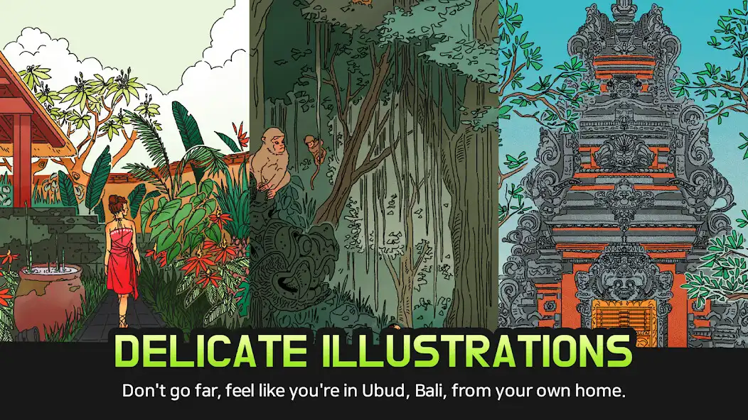Play Trip To Nonogram - Bali Ubud as an online game Trip To Nonogram - Bali Ubud with UptoPlay