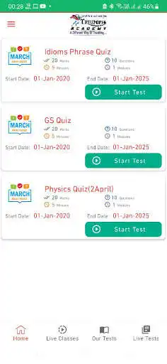 Play Triumph Academy: Live Classes, Test Series & more  and enjoy Triumph Academy: Live Classes, Test Series & more with UptoPlay
