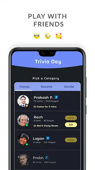 Play Trivia Day - Party-based trivia game as an online game online Trivia Day - Party-based trivia game with UptoPlay Play Trivia Day - Party-based trivia game as an online game Trivia Day - Party-based trivia game with UptoPlay