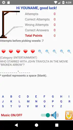 Play TriviaHangman  and enjoy TriviaHangman with UptoPlay