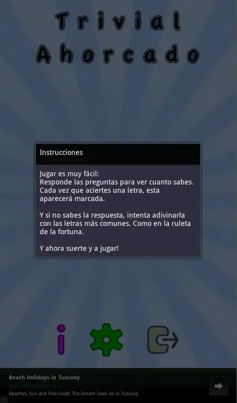 Play Trivial - Spanish quiz game