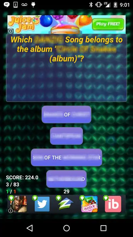 Play Trivia of George Benson Songs