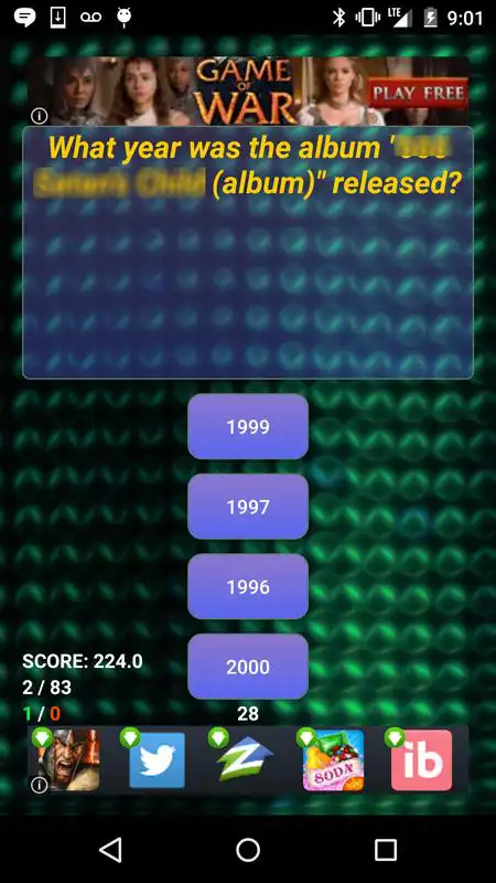Play Trivia of George Benson Songs