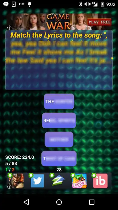 Play Trivia of George Benson Songs