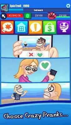 Play Troll Face Clicker Quest