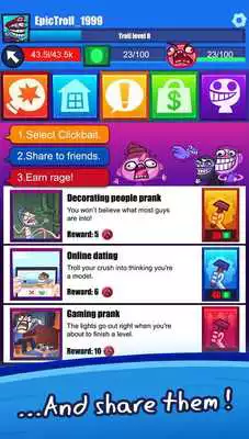 Play Troll Face Clicker Quest