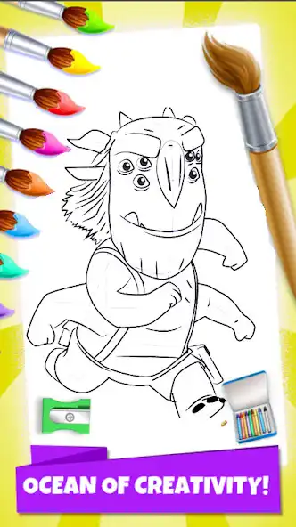 Play Trollhunters Coloring  and enjoy Trollhunters Coloring with UptoPlay