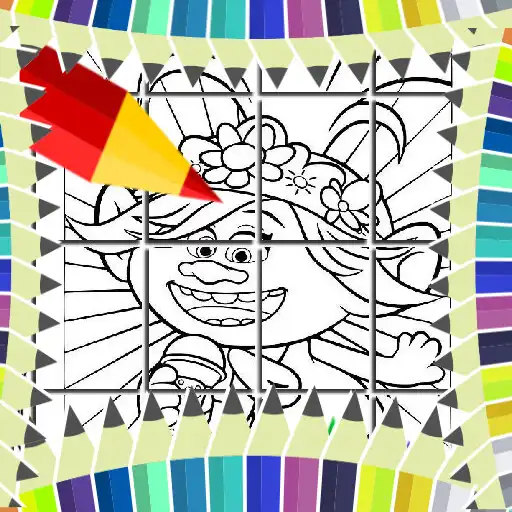 Play Trolls coloring Book APK