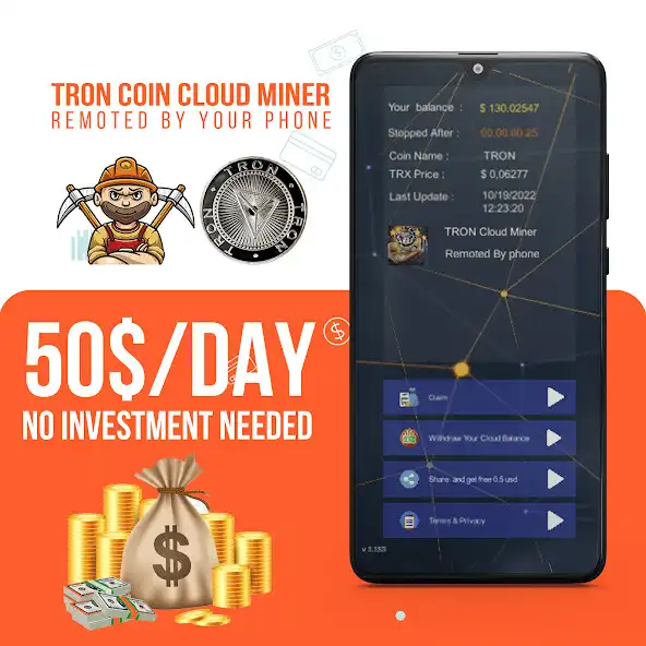Play TRON (TRX) Cloud miner  and enjoy TRON (TRX) Cloud miner with UptoPlay