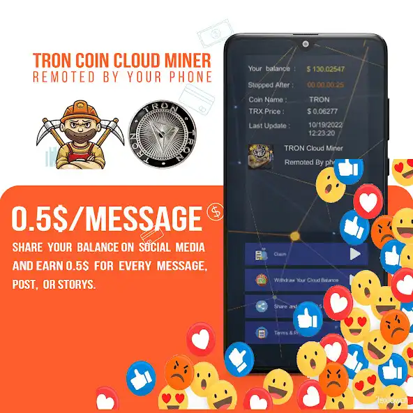 Play TRON (TRX) Cloud miner as an online game TRON (TRX) Cloud miner with UptoPlay