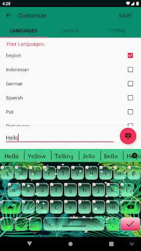 Play Tropical Green Keyboard  and enjoy Tropical Green Keyboard with UptoPlay