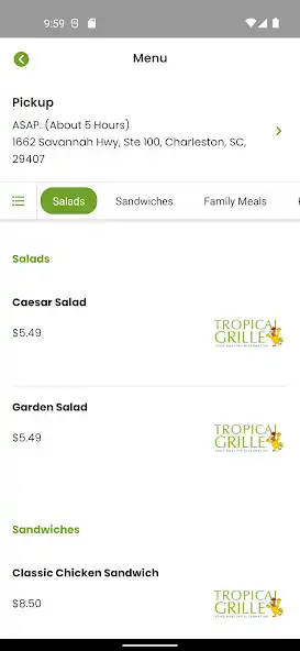 Play Tropical Grille as an online game Tropical Grille with UptoPlay