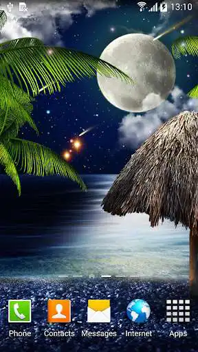 Play Tropical Night Live Wallpaper  and enjoy Tropical Night Live Wallpaper with UptoPlay
