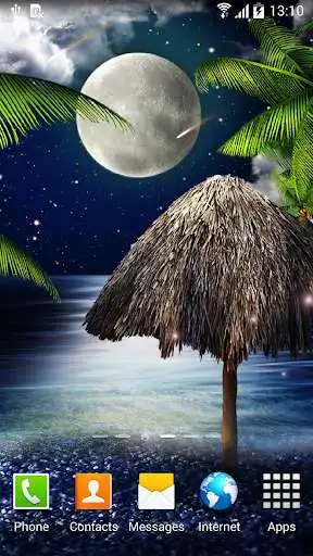 Play Tropical Night Live Wallpaper as an online game Tropical Night Live Wallpaper with UptoPlay
