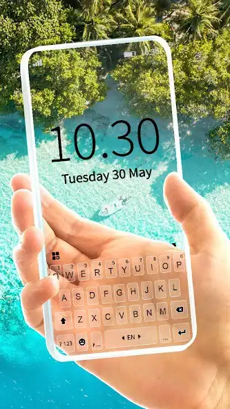 Play Tropical Transparent Keyboard   and enjoy Tropical Transparent Keyboard  with UptoPlay