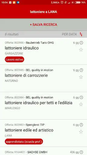 Play Trova lavoro in Alto Adige as an online game Trova lavoro in Alto Adige with UptoPlay