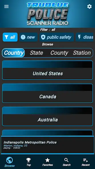 Play Tru Blue Police Scanner Radio  and enjoy Tru Blue Police Scanner Radio with UptoPlay
