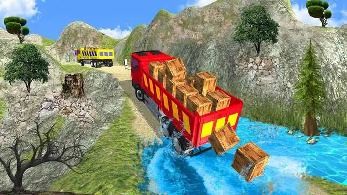 Play Truck Cargo Driving Hill Simulation