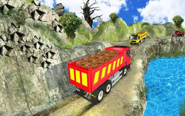 Play Truck Cargo Driving Hill Simulation