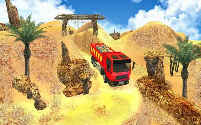 Play Truck Cargo Driving Hill Simulation