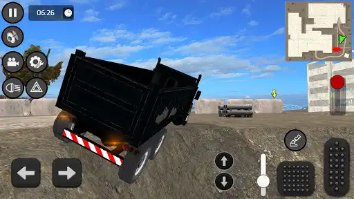 Play Truck Dozer Loader Simulation 2021 as an online game Truck Dozer Loader Simulation 2021 with UptoPlay