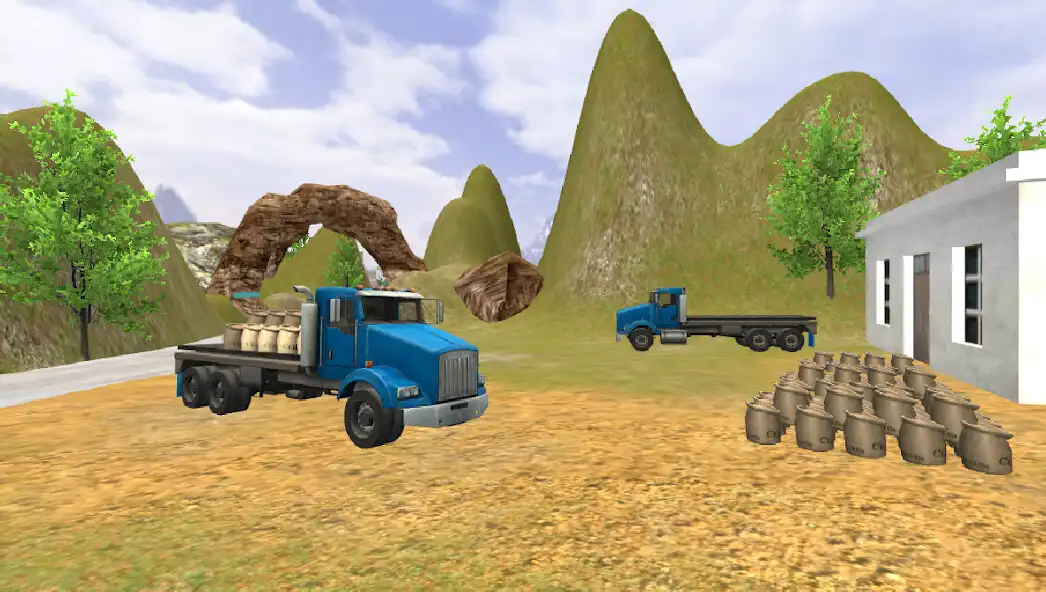 Play Truck driving - truck games 3d as an online game Truck driving - truck games 3d with UptoPlay