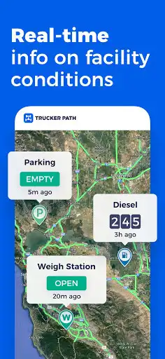 Play Trucker Path: Truck GPS Truck Stops Weigh Stations as an online game Trucker Path: Truck GPS Truck Stops Weigh Stations with UptoPlay