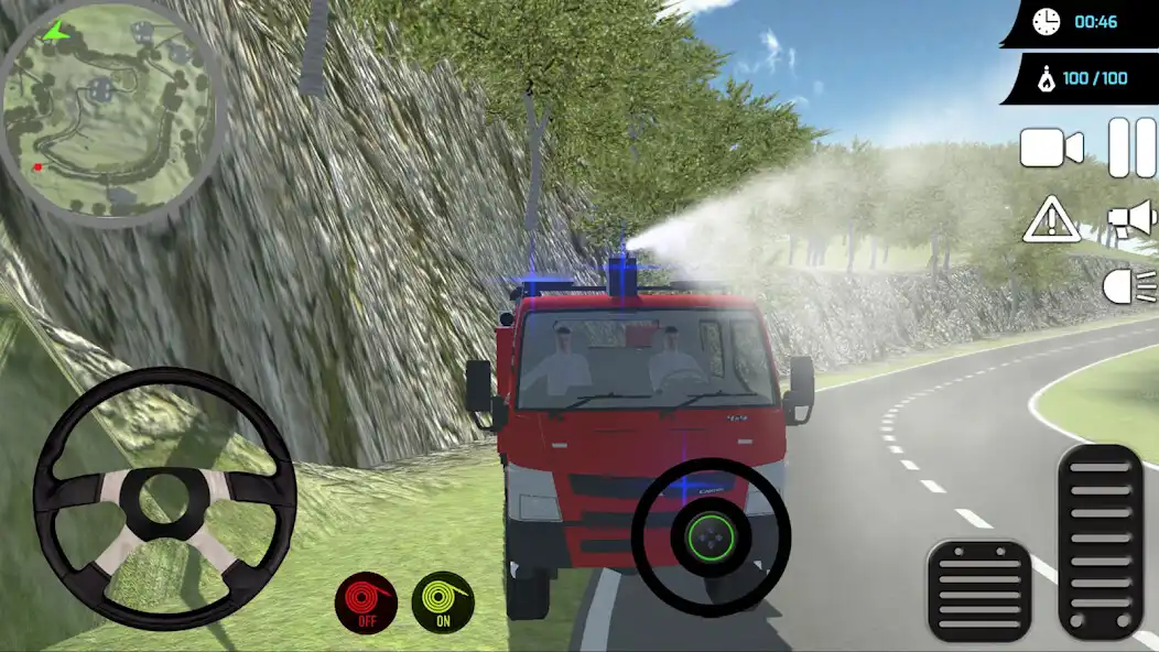 Play Truck Forest Fire Simulator as an online game Truck Forest Fire Simulator with UptoPlay