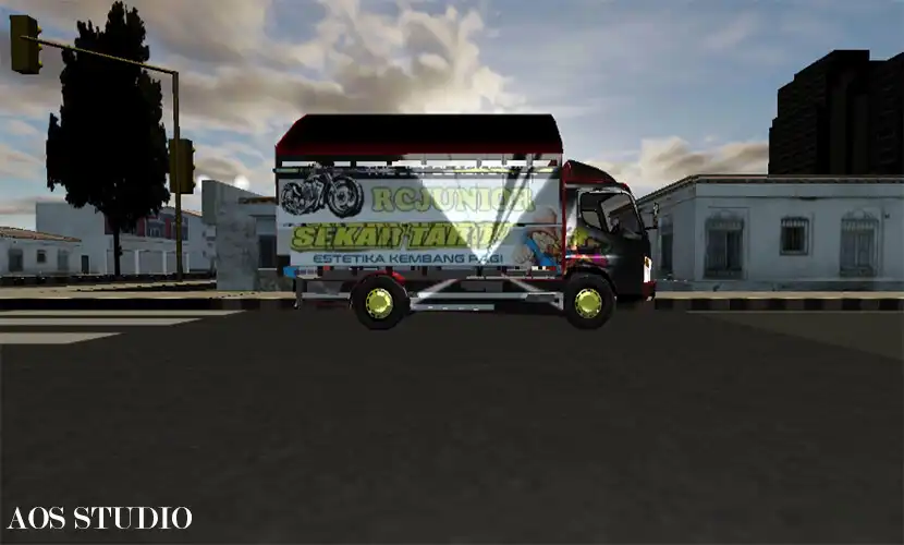 Play Truck Indonesia Simulator 2022 as an online game Truck Indonesia Simulator 2022 with UptoPlay