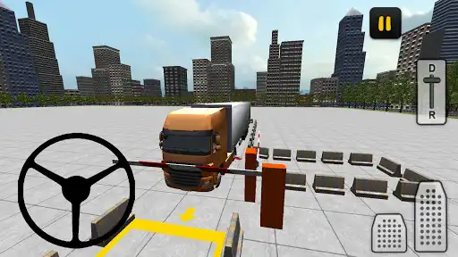 Play Truck Parking Simulator 3D as an online game Truck Parking Simulator 3D with UptoPlay