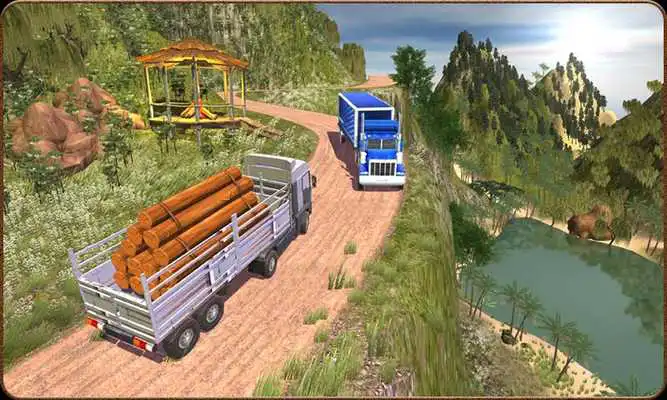 Play Truck Simulator Offroad Trailer Driver Uphill 2018