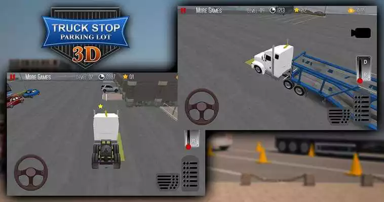 Play Truck Stop Parking Lot 3D